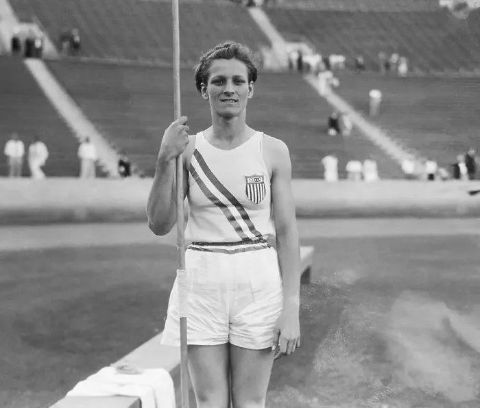 Framed Print : Babe Didrikson Holding Javelin Framed Print : Babe Didrikson Holding Javelin
