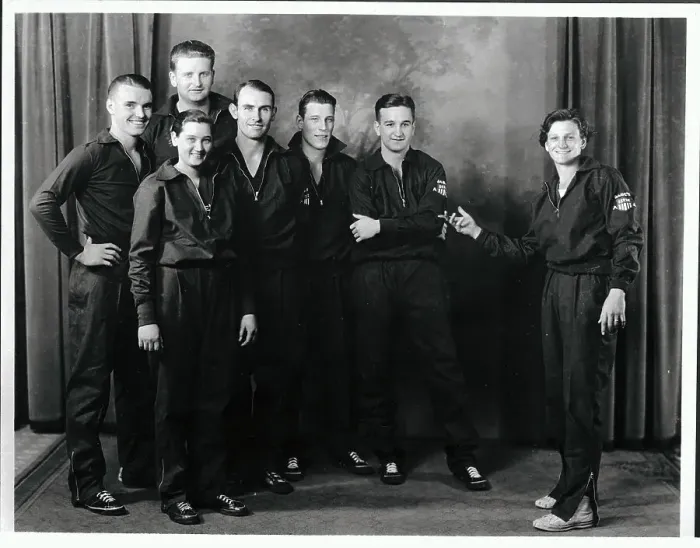 Framed Print : Babe Didrikson Introducing Basketball Team Framed Print : Babe Didrikson Introducing Basketball Team