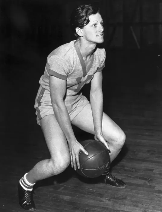 Framed Print : Babe Didrikson Playing Basketball Framed Print : Babe Didrikson Playing Basketball