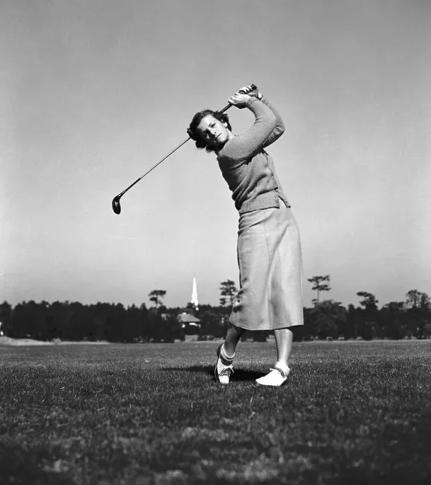 Framed Print : Babe Didrikson Swinging Golf Club Framed Print : Babe Didrikson Swinging Golf Club