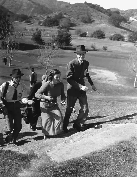 Framed Print : Babe Didrikson Walking Golf Course Framed Print : Babe Didrikson Walking Golf Course