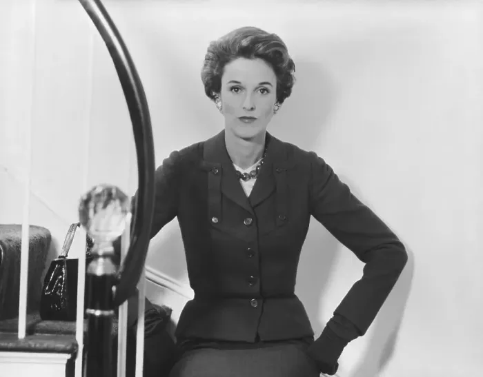 Framed Print : Babe Paley on a Stairwell