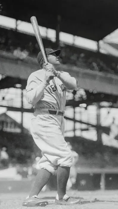 Framed Print : Babe Ruth in Baseball Action Framed Print : Babe Ruth in Baseball Action