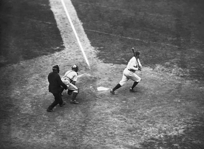 Framed Print : Babe Ruth During Baseball Game