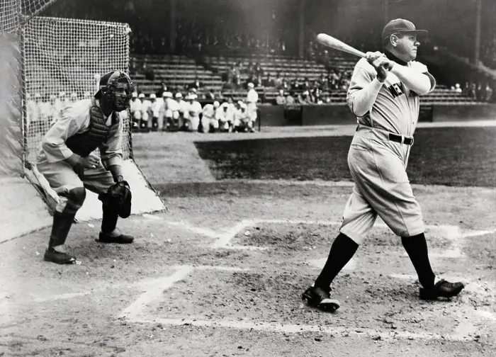 Framed Print : Babe Ruth at Bat Framed Print : Babe Ruth at Bat