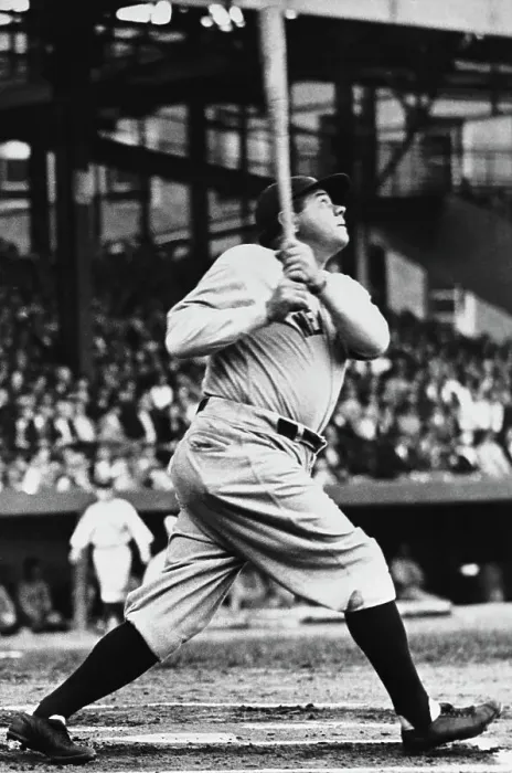 Framed Print : Babe Ruth at Bat Framed Print : Babe Ruth at Bat