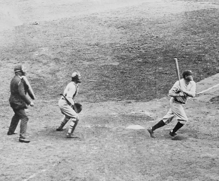 Framed Print : Babe Ruth at Bat