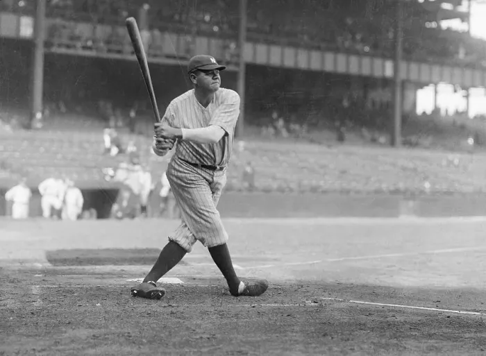 Framed Print : Babe Ruth at Bat Framed Print : Babe Ruth at Bat
