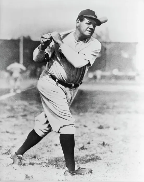 Framed Print : Babe Ruth at Bat Framed Print : Babe Ruth at Bat