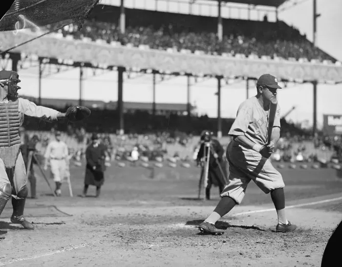 Framed Print : Babe Ruth Batting Framed Print : Babe Ruth Batting