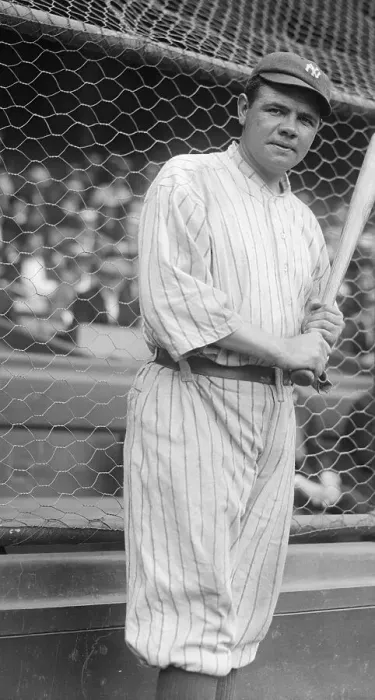 Framed Print : Babe Ruth in Batting Stance