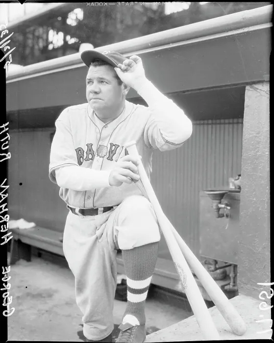 Framed Print : Babe Ruth, Boston Braves Baseball Player