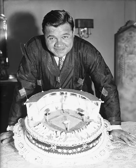 Framed Print : Babe Ruth Celebrates 39th Birthday Framed Print : Babe Ruth Celebrates 39th Birthday