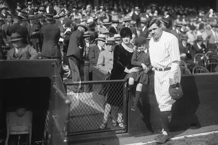 Framed Print : Babe Ruth and Family