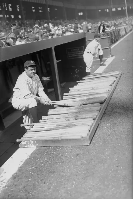 Framed Print : Babe Ruth Handling Baseball Bats Framed Print : Babe Ruth Handling Baseball Bats