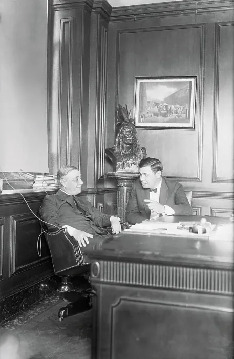 Framed Print : Babe Ruth and Jacob Ruppert Framed Print : Babe Ruth and Jacob Ruppert