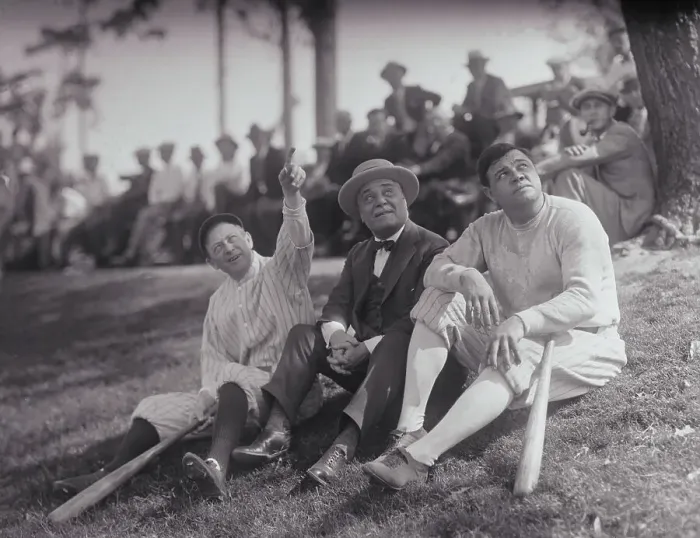 Framed Print : Babe Ruth with Miller Huggins and Jacob Ruppert Framed Print : Babe Ruth with Miller Huggins and Jacob Ruppert