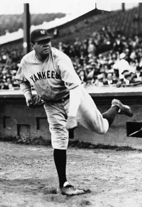 Framed Print : Babe Ruth in Pitching Pose Framed Print : Babe Ruth in Pitching Pose