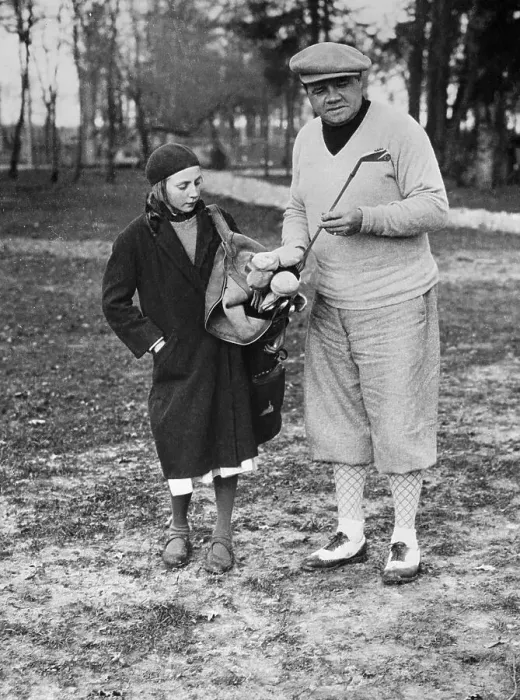 Framed Print : Babe Ruth Playing Golf Framed Print : Babe Ruth Playing Golf