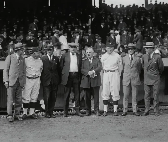 Framed Print : Babe Ruth Posing with Other Sports Notables Framed Print : Babe Ruth Posing with Other Sports Notables