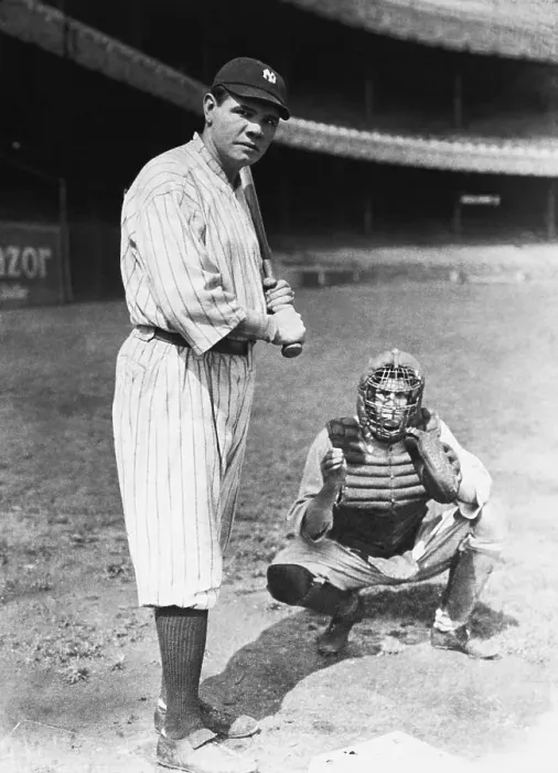 Framed Print : Babe Ruth Ready to Bat Framed Print : Babe Ruth Ready to Bat