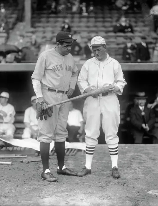 Framed Print : Babe Ruth and Rogers Hornsby Framed Print : Babe Ruth and Rogers Hornsby