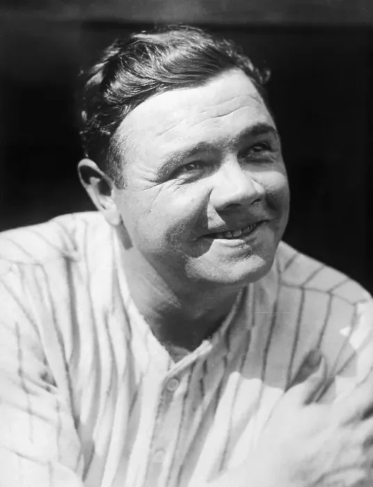 Framed Print : Babe Ruth Smiling After Pennant Game Framed Print : Babe Ruth Smiling After Pennant Game
