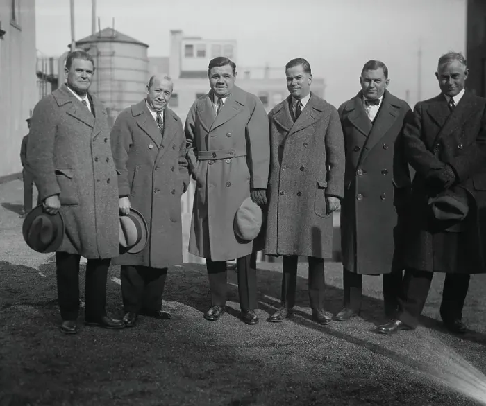 Framed Print : Babe Ruth with Other Sports Notables