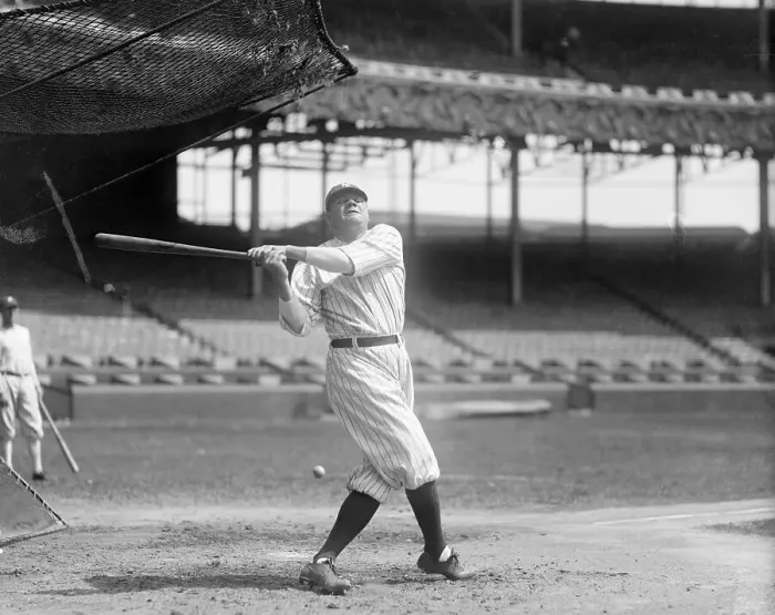 Framed Print : Babe Ruth Swinging Bat Framed Print : Babe Ruth Swinging Bat