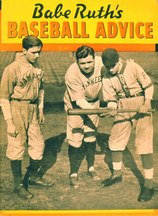 Framed Print : Babe Ruth teaches boys to bunt Framed Print : Babe Ruth teaches boys to bunt