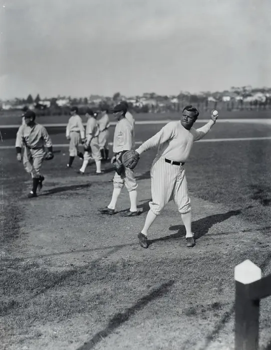 Framed Print : Babe Ruth Warming up Arm Framed Print : Babe Ruth Warming up Arm
