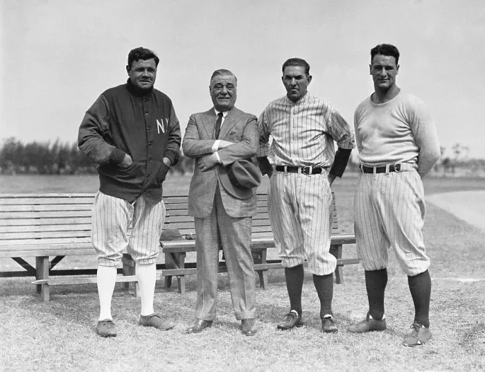 Framed Print : Babe Ruth at Yankee Camp Framed Print : Babe Ruth at Yankee Camp
