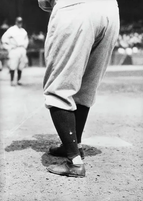 Framed Print : Babe Ruth'S Feet As He Faces Pitcher Framed Print : Babe Ruth'S Feet As He Faces Pitcher
