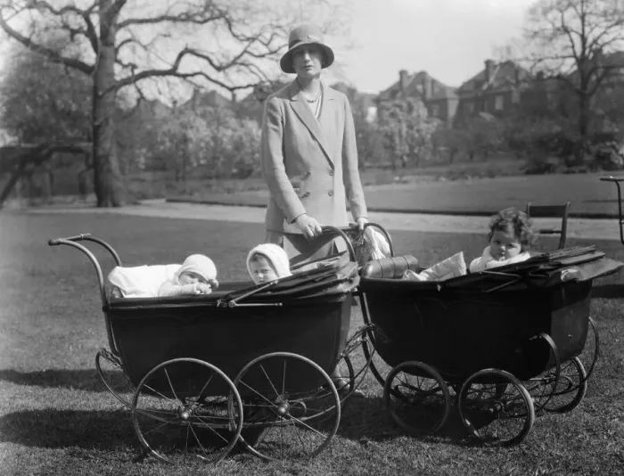 Framed Print : Babies In Prams Framed Print : Babies In Prams