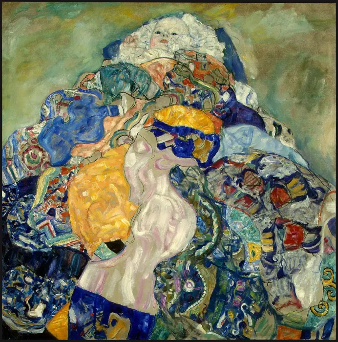 Framed Print : Baby (Cradle). Artist: Klimt, Gustav (1862-1918) Framed Print : Baby (Cradle). Artist: Klimt, Gustav (1862-1918)