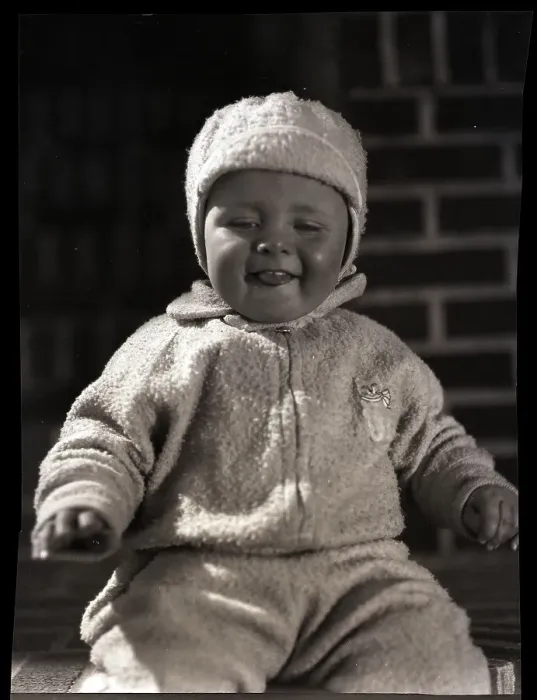 Framed Print : Baby in Outerwear Framed Print : Baby in Outerwear