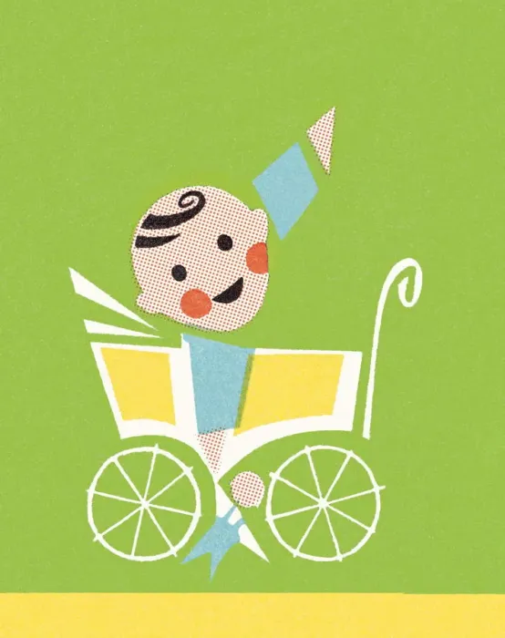 Framed Print : Baby in pram Framed Print : Baby in pram