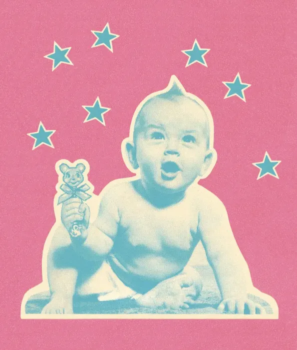 Framed Print : Baby With Stars