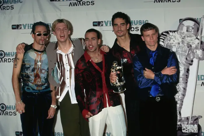 Framed Print : Backstreet Boys Attends 1998 MTV Video Music Awards Framed Print : Backstreet Boys Attends 1998 MTV Video Music Awards
