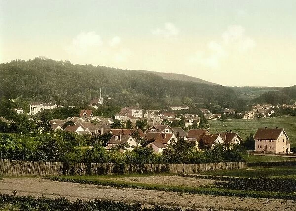 Bad Liebenstein in Thuringia, Germany, Historical, photochrome print from the 1890s