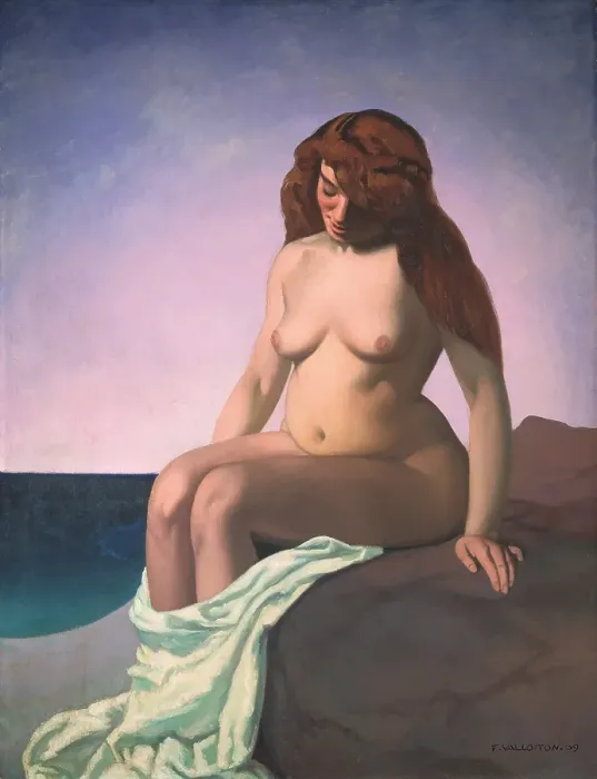Framed Print : Baigneuse au rocher, 1909