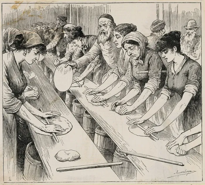 Framed Print : Bakers Making Matzos Framed Print : Bakers Making Matzos