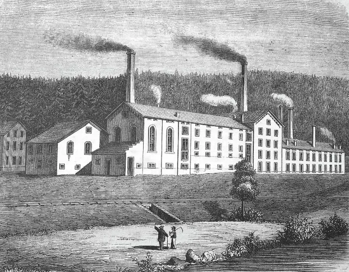 Framed Print : The Bakery and Brewery in Cainsdorf near Zwickau, Germany, photo or illustration published in 1892, digitally restored reproduction of an original 19th century artwork, exact original date not known