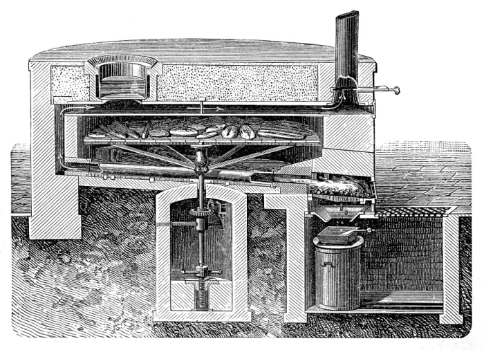 Framed Print : Bakery oven section Framed Print : Bakery oven section