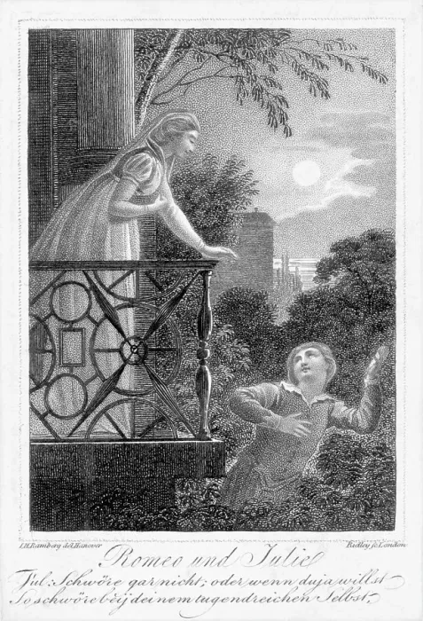 Framed Print : Balcony Scene from Romeo And Juliet Framed Print : Balcony Scene from Romeo And Juliet