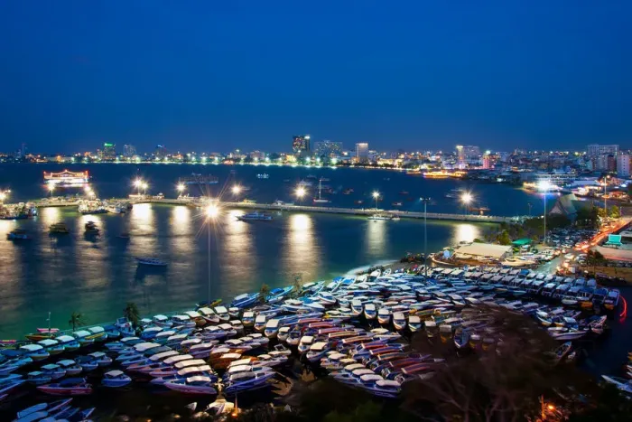Framed Print : Bali Hai bay, Pattaya, Thailand