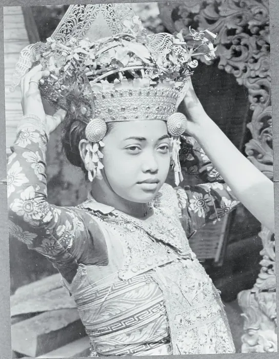 Framed Print : Balinese Dancer with Headdress Framed Print : Balinese Dancer with Headdress