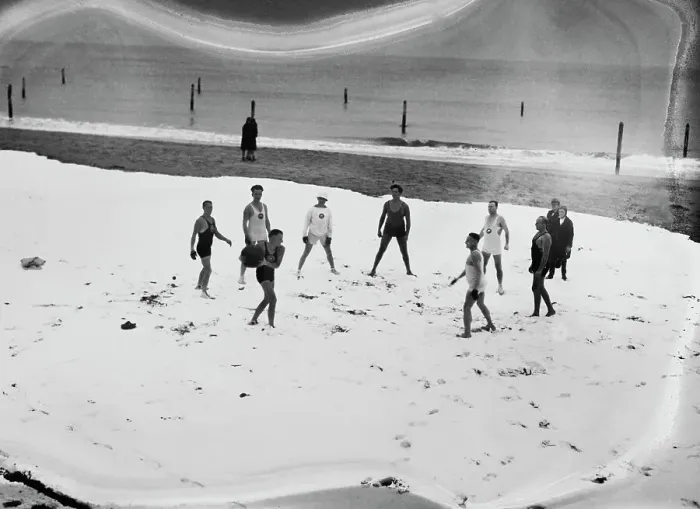 Framed Print : Ball Game at the Beach Framed Print : Ball Game at the Beach