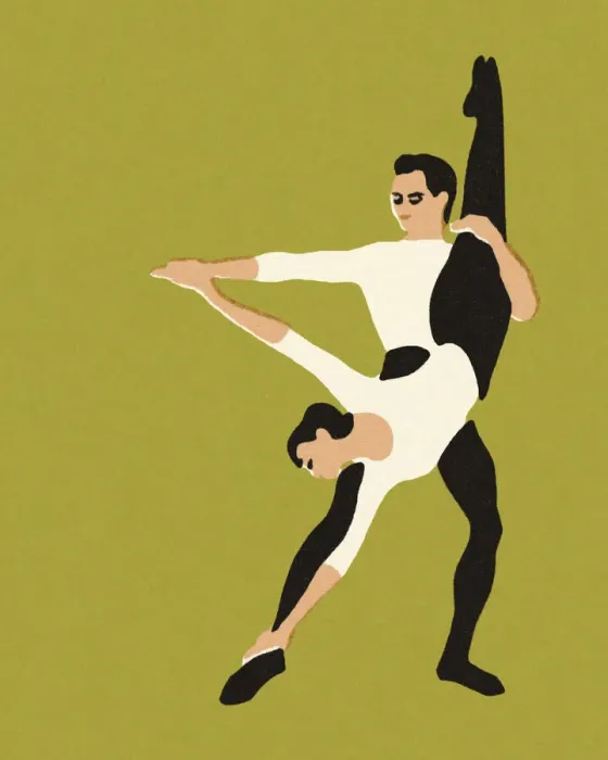 Framed Print : Two Ballet Dancers Framed Print : Two Ballet Dancers