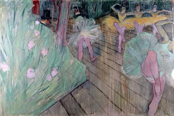Framed Print : Ballet, by Henri de Toulouse Lautrec, 1886, 19th Century, oil on canvas, 102 x 150 cm